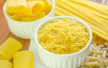 Image showing raw pasta