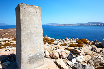 Image showing famous   in delos greece the 