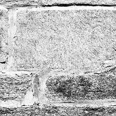 Image showing  cracked  step   brick in  italy old wall and texture material t