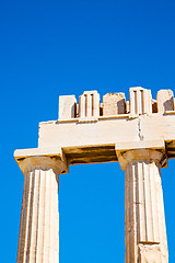 Image showing athens  acropolis and  historical    in greece  