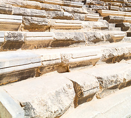 Image showing sky in turkey europe aspendos the old theatre abstract texture o