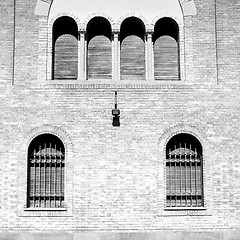 Image showing in europe italy milan old architecture and venetian blind wall