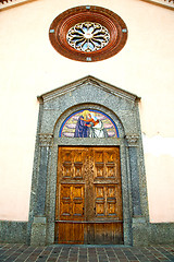 Image showing old door in italy land europe   historical  