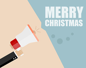 Image showing Merry Christmas unique xmas design elements. Great design element for congratulation cards, banners and flyers.