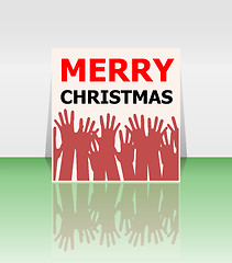 Image showing Holiday Vector Card, Merry Christmas, Happy New Year