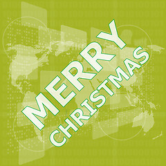 Image showing Merry christmas card design. creative concept vector background for Web and Mobile Applications, Happy New Year. Illustration template design, business infographic, page, banner. 