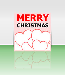 Image showing Holiday Vector Card, Merry Christmas, Happy New Year