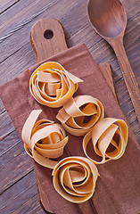 Image showing raw pasta