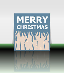 Image showing Holiday Vector Card, Merry Christmas, Happy New Year