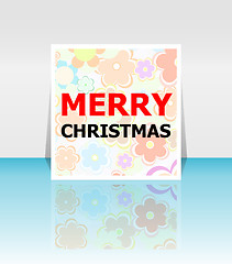 Image showing Holiday Vector Card, Merry Christmas, Happy New Year