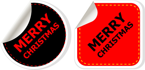 Image showing Merry christmas web icon. creative concept vector background for Web and Mobile Applications, Happy New Year. Illustration template design, holiday infographic, page, banner. 