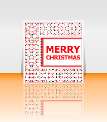 Image showing Holiday Vector Card, Merry Christmas, Happy New Year