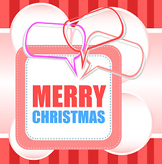 Image showing Merry Christmas unique xmas design elements. Great design element for congratulation cards, banners and flyers.