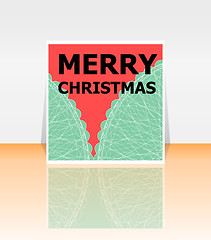 Image showing Holiday Vector Card, Merry Christmas, Happy New Year