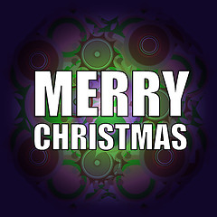 Image showing Beautiful text design of Merry Christmas on abstract background. vector illustration