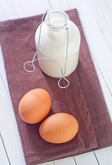 Image showing milk and eggs