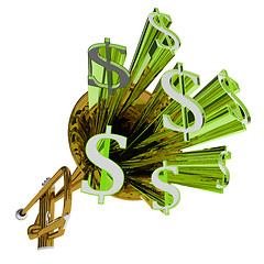 Image showing Dollar Sign Means Money Currency And Finances