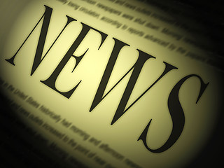 Image showing News Paper Shows Media Journalism Newspapers And Headlines