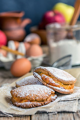 Image showing Small cakes with cottage cheese.