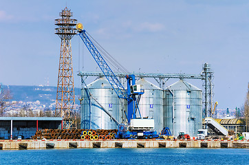 Image showing Steel Grain Bins