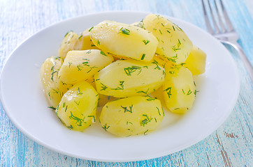 Image showing boiled potato