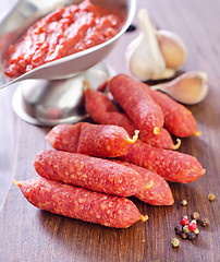 Image showing sausages