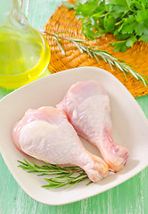 Image showing raw chicken legs