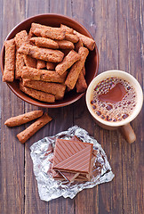 Image showing coffee with chocolate