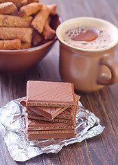 Image showing coffee with chocolate