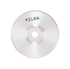 Image showing CD or DVD isolated