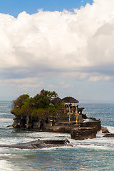 Image showing Tanah Lot Temple on Sea in Bali Island Indonesia