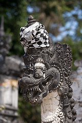 Image showing Statue detail Hindu temple at Pura Sahab