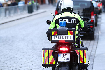 Image showing Motorbike Police