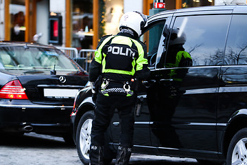 Image showing Motorbike Police