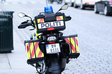 Image showing Police Motorbike