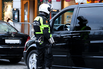Image showing Motorbike Police