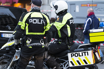 Image showing Motorbike Police