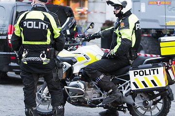 Image showing Motorbike Police