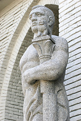 Image showing Statue in Bergen