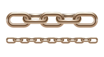 Image showing Metal chain links