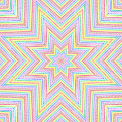 Image showing Bright color lines star pattern