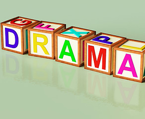 Image showing Drama Blocks Show Roleplay Theatre Or Production