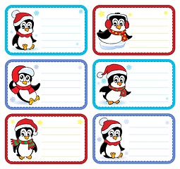 Image showing Christmas name tags collection 3