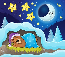 Image showing Sleeping bear theme image 3