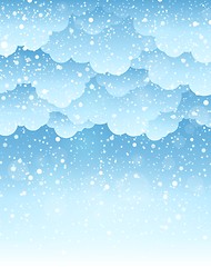 Image showing Winter sky theme background 2