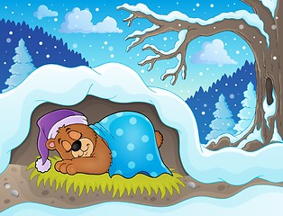 Image showing Sleeping bear theme image 2