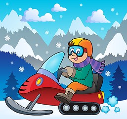 Image showing Snowmobile theme image 2