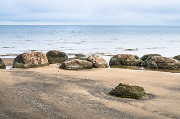 Image showing Rocky beach on the Gulf of Finland. Estonia