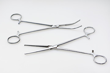 Image showing Medical hemostat and Kocher's forceps