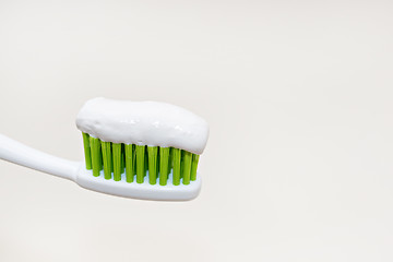 Image showing Toothpaste on toothbrush